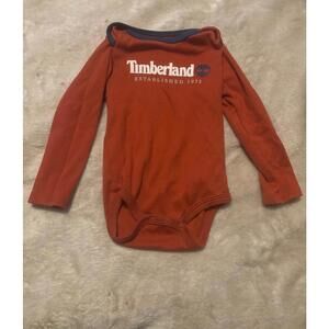 Timberland Orange 18 Month Onesie